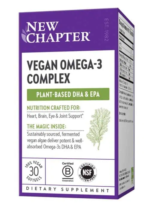 New Chapter Vegan Omega 3 Complex -- vegan omega-3, plant-based DHA