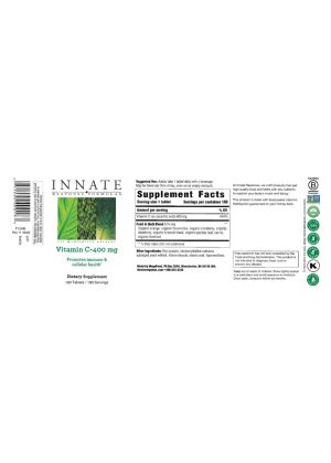 Innate Response Vitamin C-400 -- vitamin C, immune support - Back