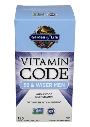 Garden of Life Vitamin Code 50 & Wiser Men — Multivitamin for Men Over 50