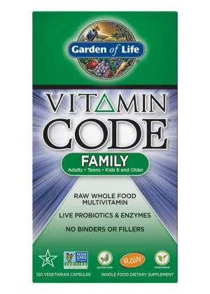 Garden of Life Vitamin Code Family — multivitamin, probiotics