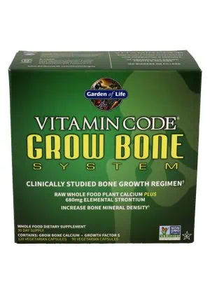 Garden of Life Vitamin Code Grow Bone System -- bone health, calcium supplement