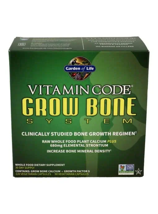 Garden of Life Vitamin Code Grow Bone System -- bone health, calcium supplement