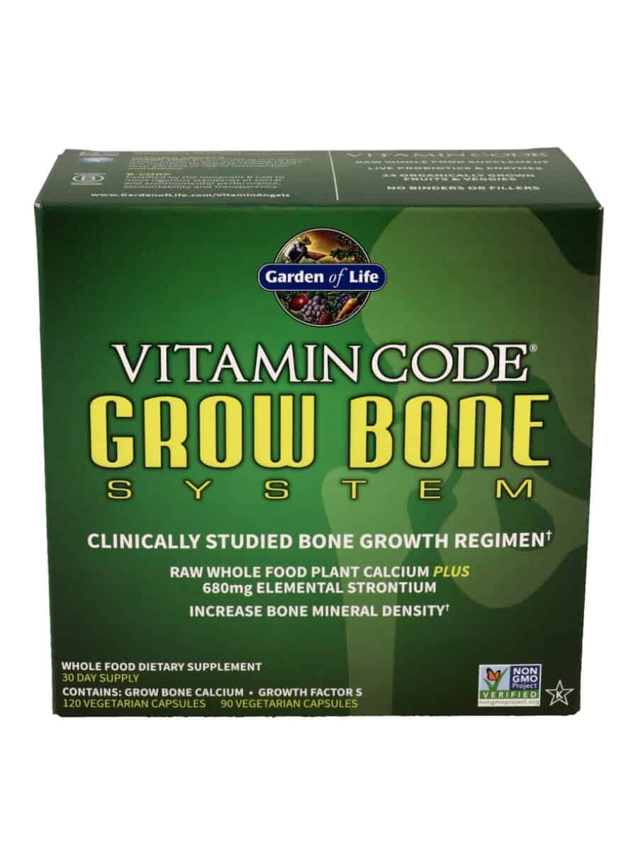 Garden of Life Vitamin Code Grow Bone System -- bone health, calcium supplement