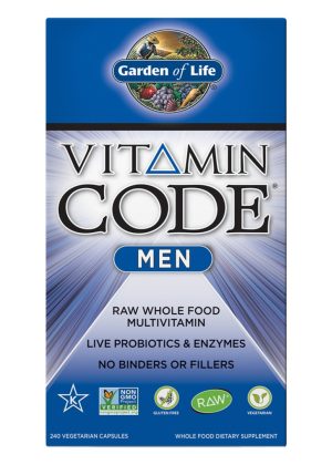 Garden of Life Vitamin Code Men — Whole Food Multivitamin, Probiotics