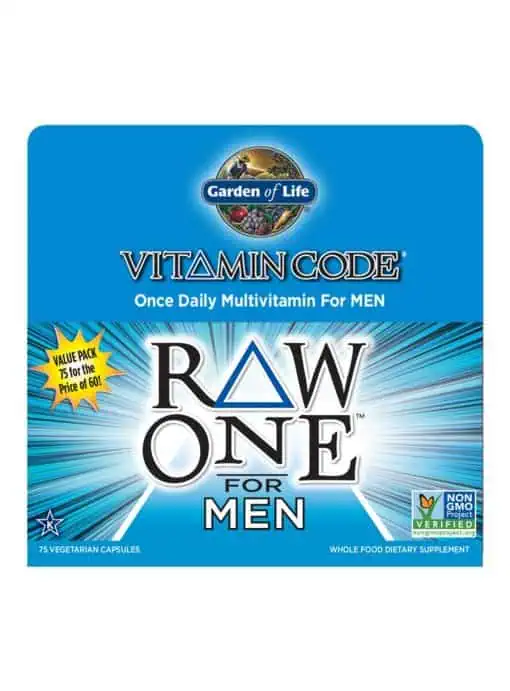 Garden of Life Vitamin Code RAW ONE For Men — Multivitamin, Whole Food