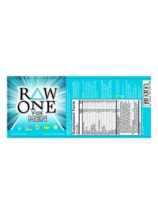 Garden of Life Vitamin Code RAW ONE For Men — Multivitamin, Whole Food - Back