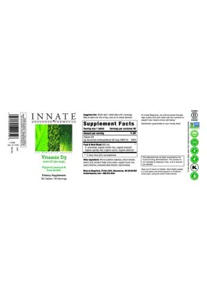 Innate Response Vitamin D3 2000IU -- vitamin D3, immune support - Back