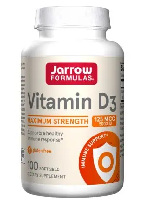 Jarrow Formulas Vitamin D3 5000iu -- vitamin d, immune support