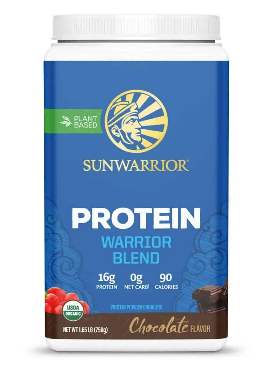 Sunwarrior Warrior Blend Organic, Chocolate -- vegan protein, amino acids