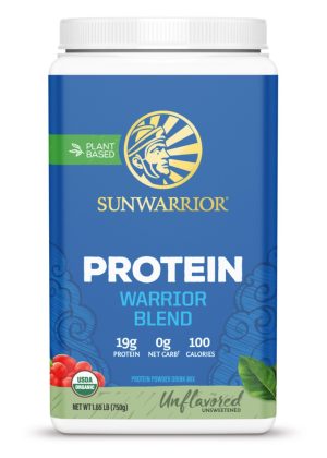Sunwarrior Warrior Blend Unflavored - plant-based protein, organic protein