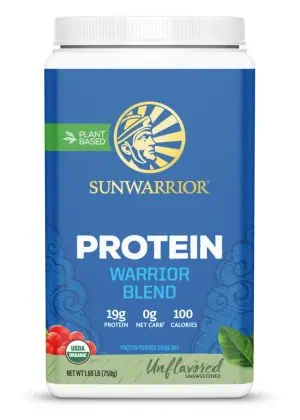 Sunwarrior Warrior Blend Unflavored - plant-based protein, organic protein