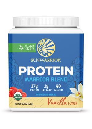 Sunwarrior Warrior Blend Vanilla - plant-based protein, organic protein powder