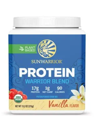 Sunwarrior Warrior Blend Vanilla - plant-based protein, organic protein powder