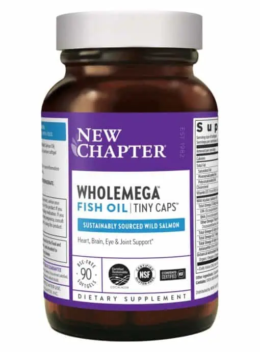 New Chapter Wholemega Tiny Caps -- fish oil, omega-3