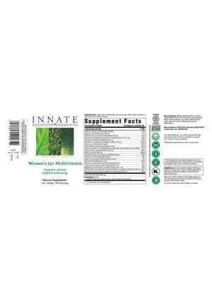 Innate Response Women's 55+ Multivitamin -- multivitamin for women, health supplement - Back