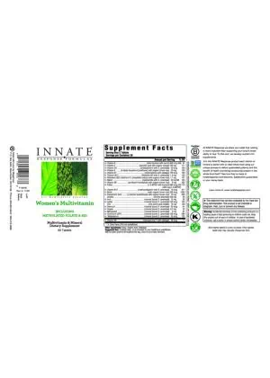 Innate Response Women's Multivitamin -- multivitamin, women's health - Back