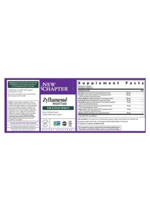 New Chapter Zyflamend(TM) Nighttime -- herbal sleep aid, natural sleep support - Back