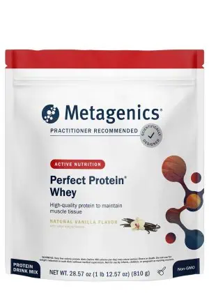 Metagenics Perfect Protein(R) Whey, Vanilla -- whey protein, muscle support.