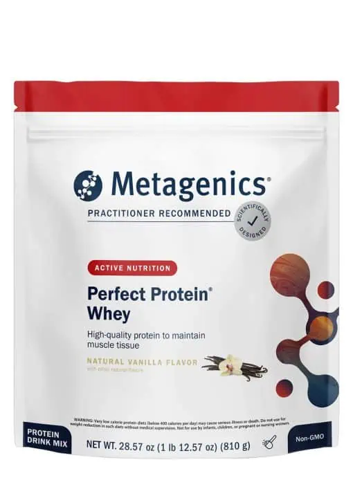 Metagenics Perfect Protein(R) Whey, Vanilla -- whey protein, muscle support.
