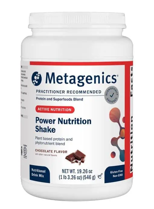 Metagenics Power Nutrition Shake, Chocolate -- nutritional shake, protein shake.