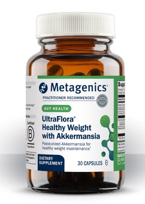 Metagenics UltraFlora Healthy Weight with Akkermansia -- weight management, metabolism support.