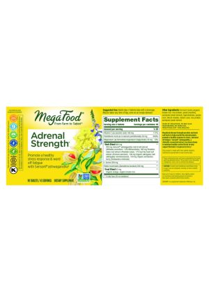 MegaFood Adrenal Strength -- adrenal support, stress relief - Back