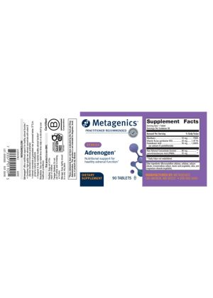 Metagenics Adrenogen(R) -- adrenal support, hormone balance. - Back