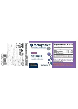 Metagenics Adrenogen(R) -- adrenal support, hormone balance. - Back