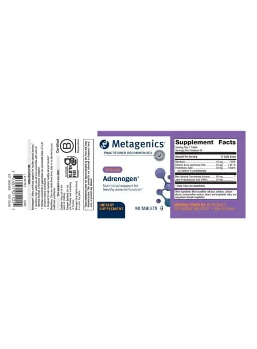 Metagenics Adrenogen(R) -- adrenal support, hormone balance. - Back