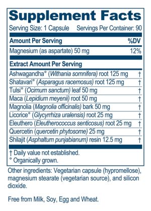 Ayush Herbs AdrenOm(TM) -- adrenal health supplement, stress support. - Back