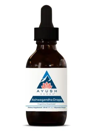 Ayush Herbs Adult Ashwagandha Drops -- ashwagandha, adaptogen.