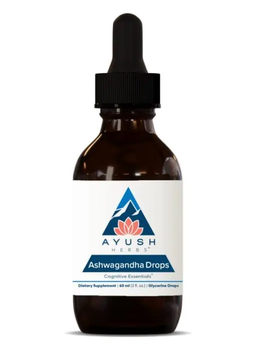 Ayush Herbs Adult Ashwagandha Drops -- ashwagandha, adaptogen.