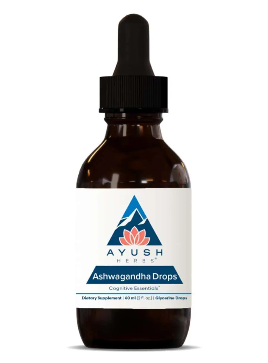 Ayush Herbs Adult Ashwagandha Drops -- ashwagandha, adaptogen.