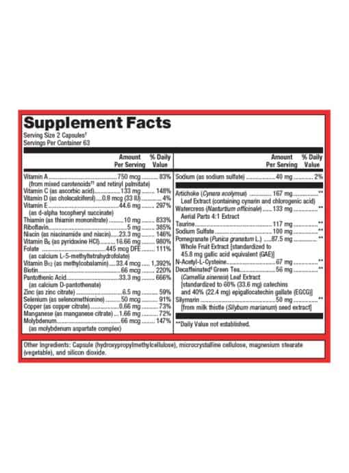 Metagenics AdvaClear(R) -- detoxification support, liver health. - Back