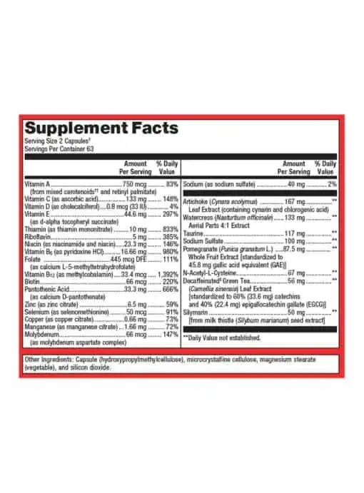 Metagenics AdvaClear(R) -- detoxification support, liver health. - Back