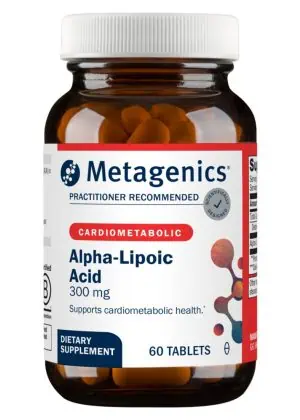 Metagenics Alpha-Lipoic Acid 300 -- alpha-lipoic acid, cardiometabolic health.
