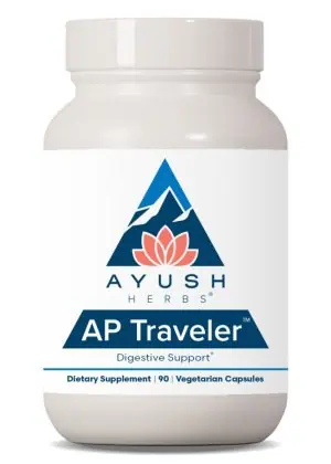Ayush Herbs AP Traveler -- gastrointestinal health, digestive support.