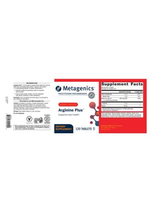 Metagenics Arginine Plus(TM) -- heart health, blood flow support. - Back