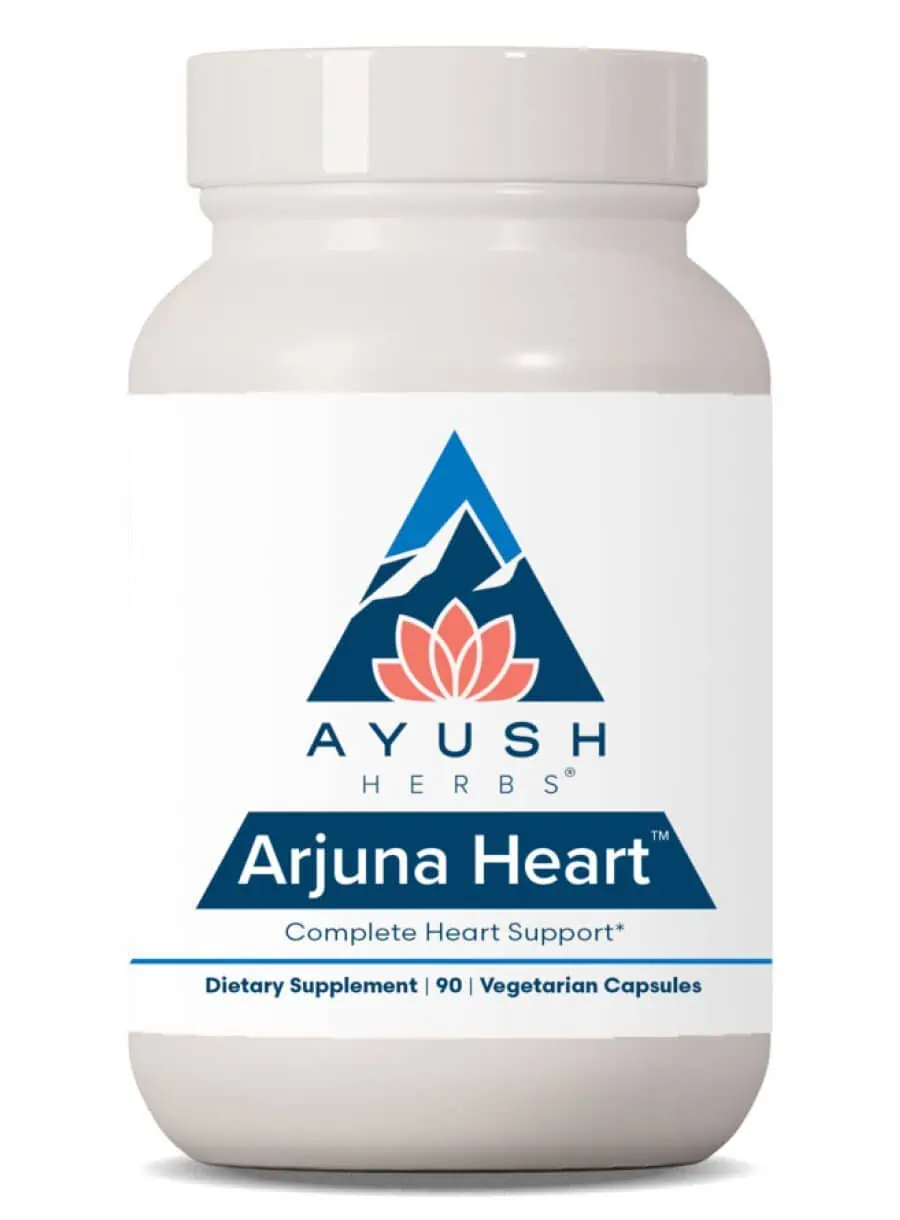 Ayush Herbs Arjuna Heart -- heart health, energy support.