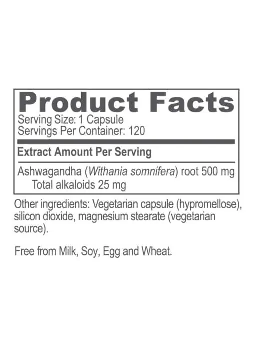 Ayush Herbs Ashwagandha Vet Care Product -- ashwagandha, adaptogen. - Back