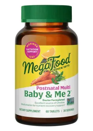 Megafood Baby & Me 2 Postnatal Multi -- postnatal vitamins, breastfeeding support