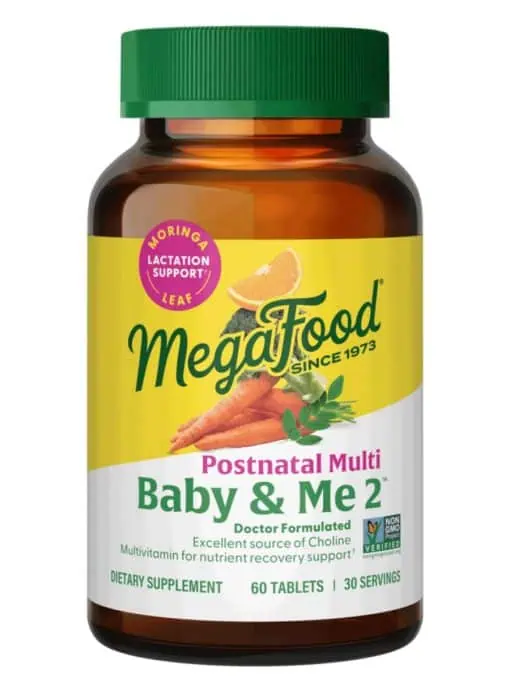 Megafood Baby & Me 2 Postnatal Multi -- postnatal vitamins, breastfeeding support