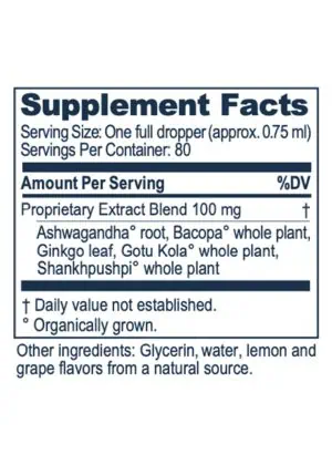 Ayush Herbs BacopaPlus Kids Drops -- kids focus support, Ayurvedic herbs. - Back