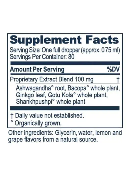 Ayush Herbs BacopaPlus Kids Drops -- kids focus support, Ayurvedic herbs. - Back