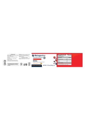 Metagenics BCAAs - Orange Mango Flavor - Back