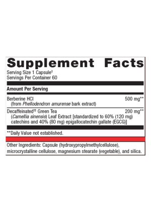 Metagenics Berberine GT -- heart health, weight management. - Back