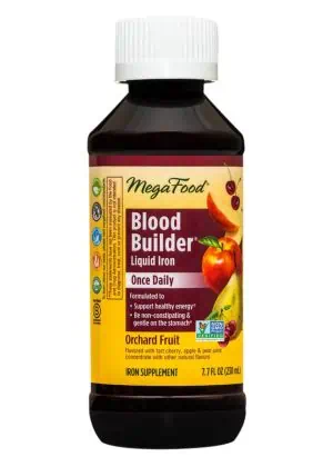 MegaFood Blood Builder Liquid Iron Once Daily -- liquid iron, energy support