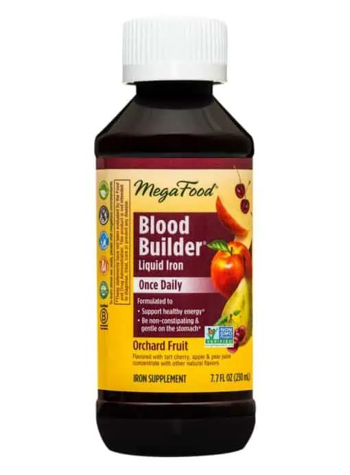 MegaFood Blood Builder Liquid Iron Once Daily -- liquid iron, energy support