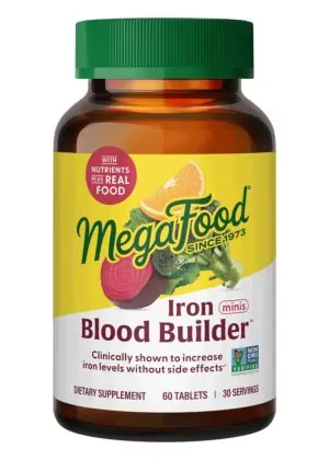 MegaFood Blood Builder Minis -- iron supplement, energy support