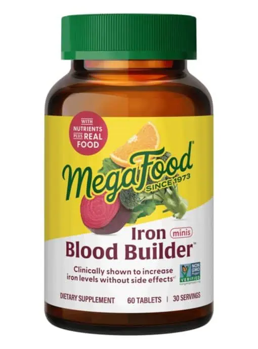 MegaFood Blood Builder Minis -- iron supplement, energy support